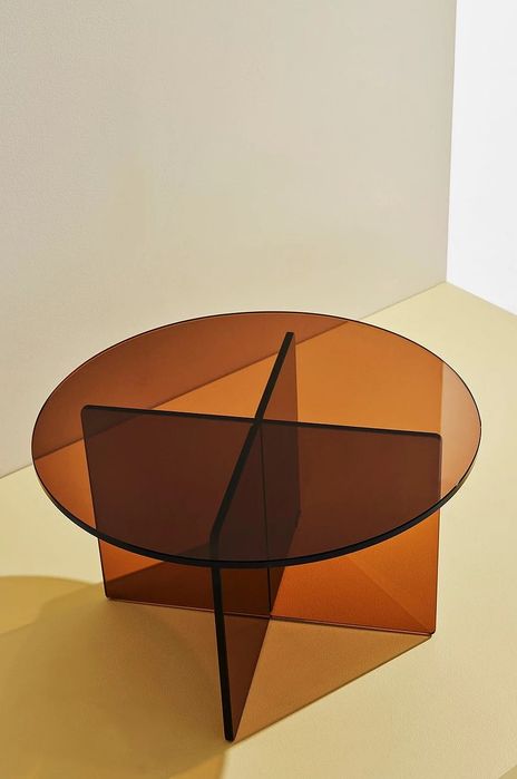 Stolik kawowy ze szkła 60 cm