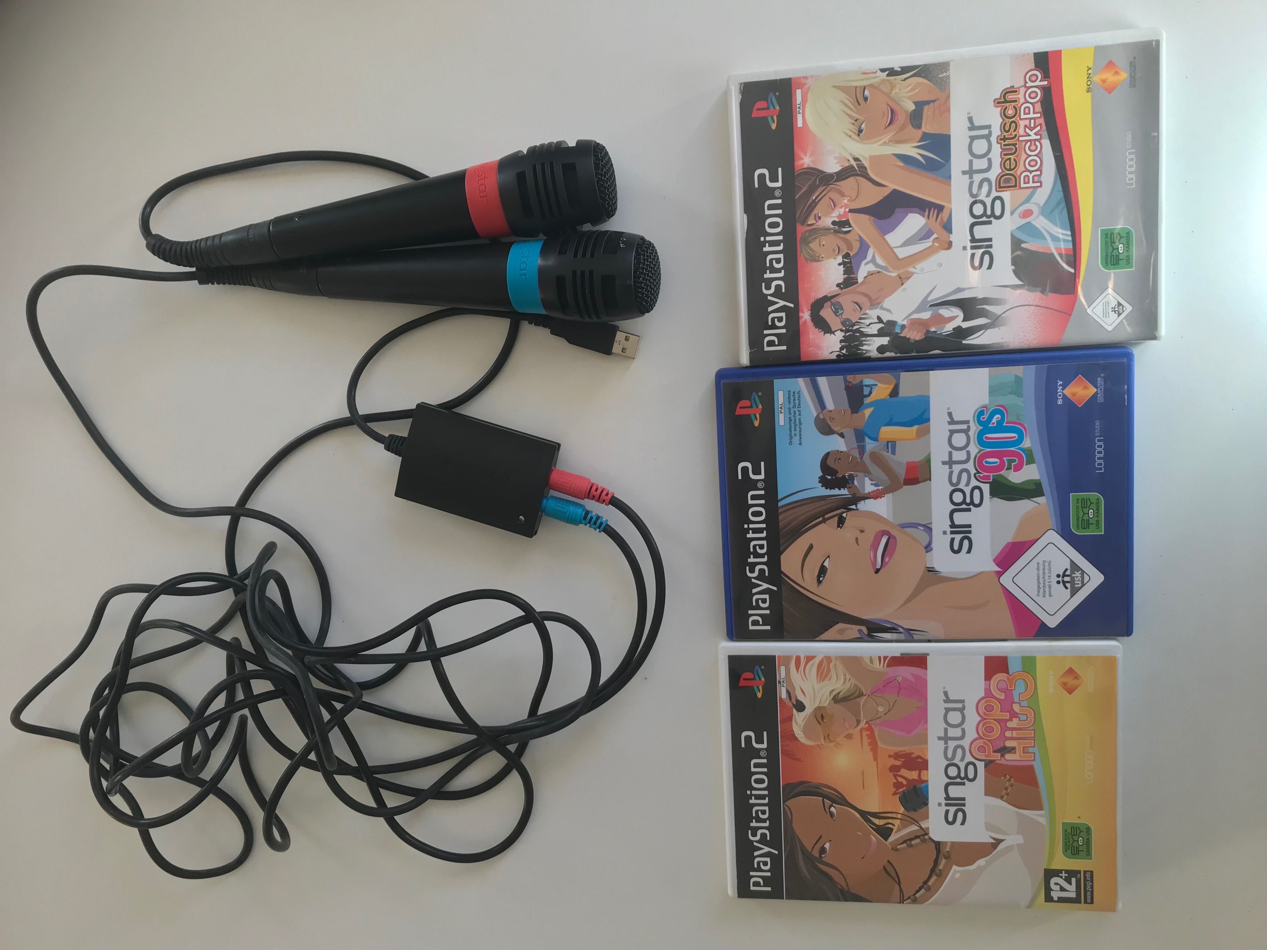 Singstar PS2 + 3 jogos