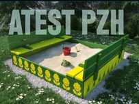 Piasek do piaskownicy z "ATESTEM PZH"