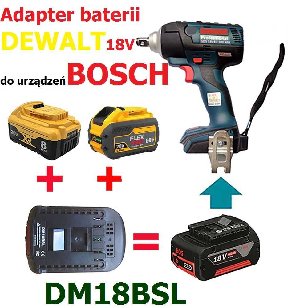 Przejściówka adapter baterii DeWalt narzędzi BOSCH