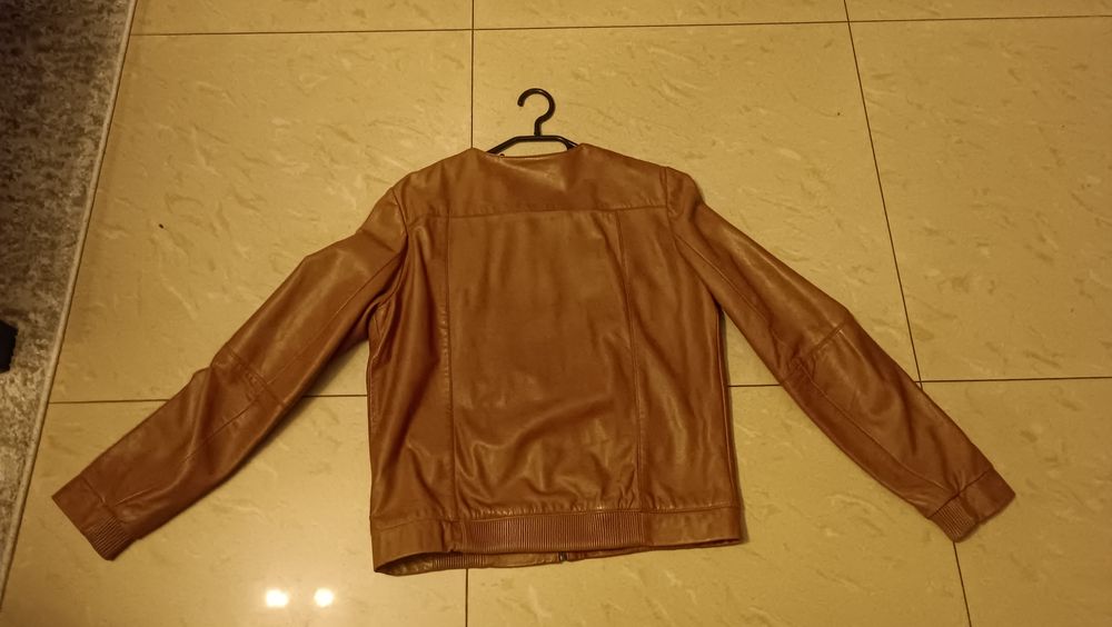 Kurtka skórzana ramoneska Promod