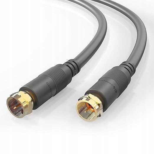 Kabel satelitarny 0.5m antenowy koncentryczny podwójnie ekranowany