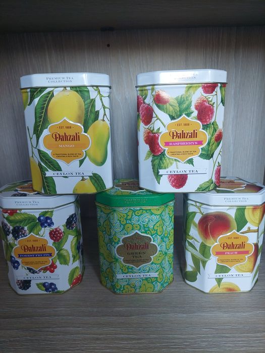 Zestaw 5 puszek na herbatę