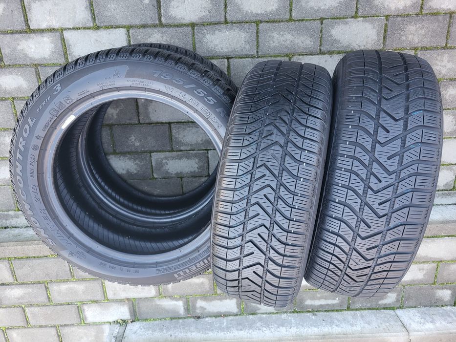 4x opony zimowe 195/55/16 Pirelli Snowcontrol Serie3 RunFlat Bieżnik 7