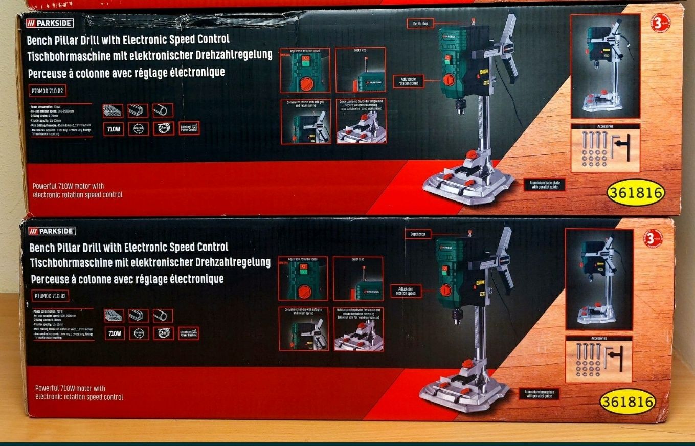 НОВ сверлильный станок сГермани Parkside PTBMOD 710/свердлильний/дрель