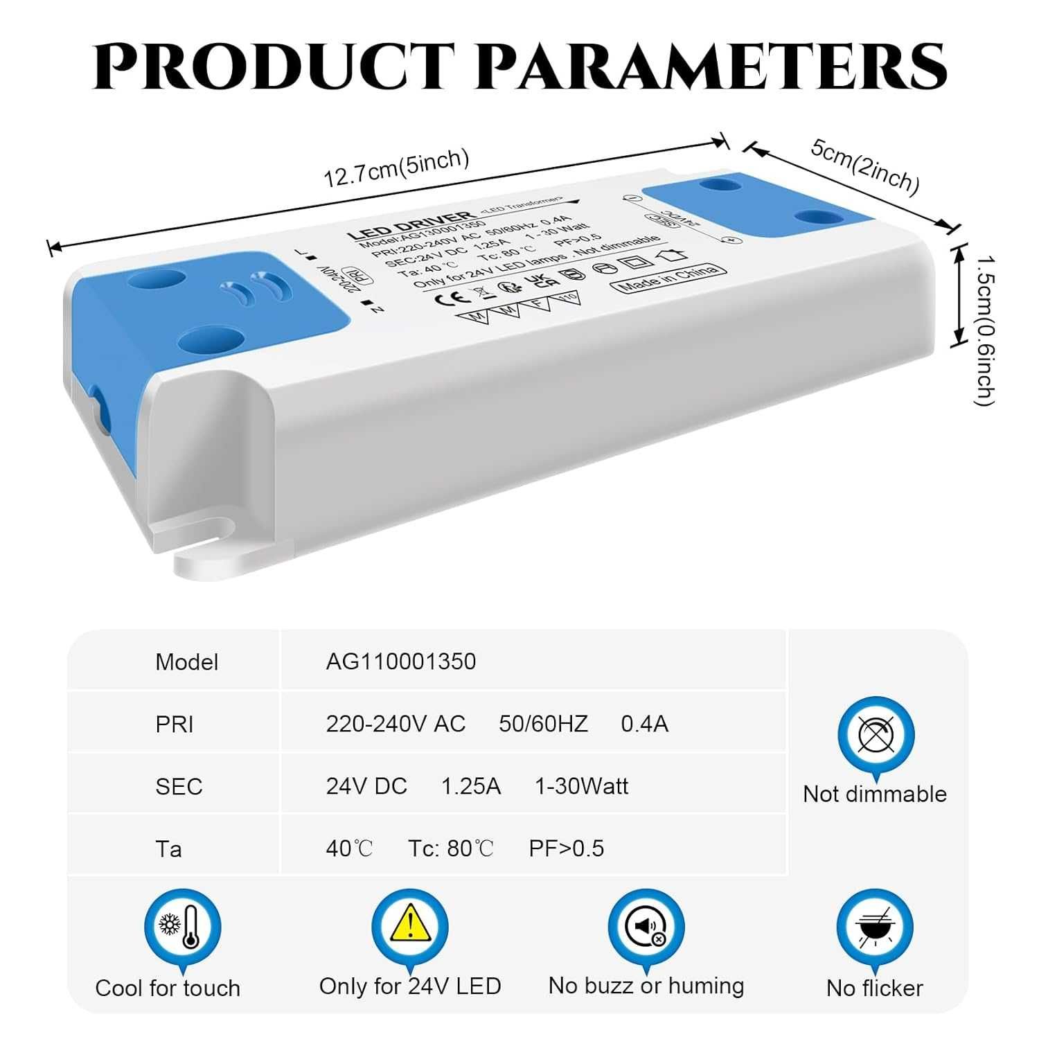 Nowy transformator LED / zasilacz / 30W / 24W !1066!