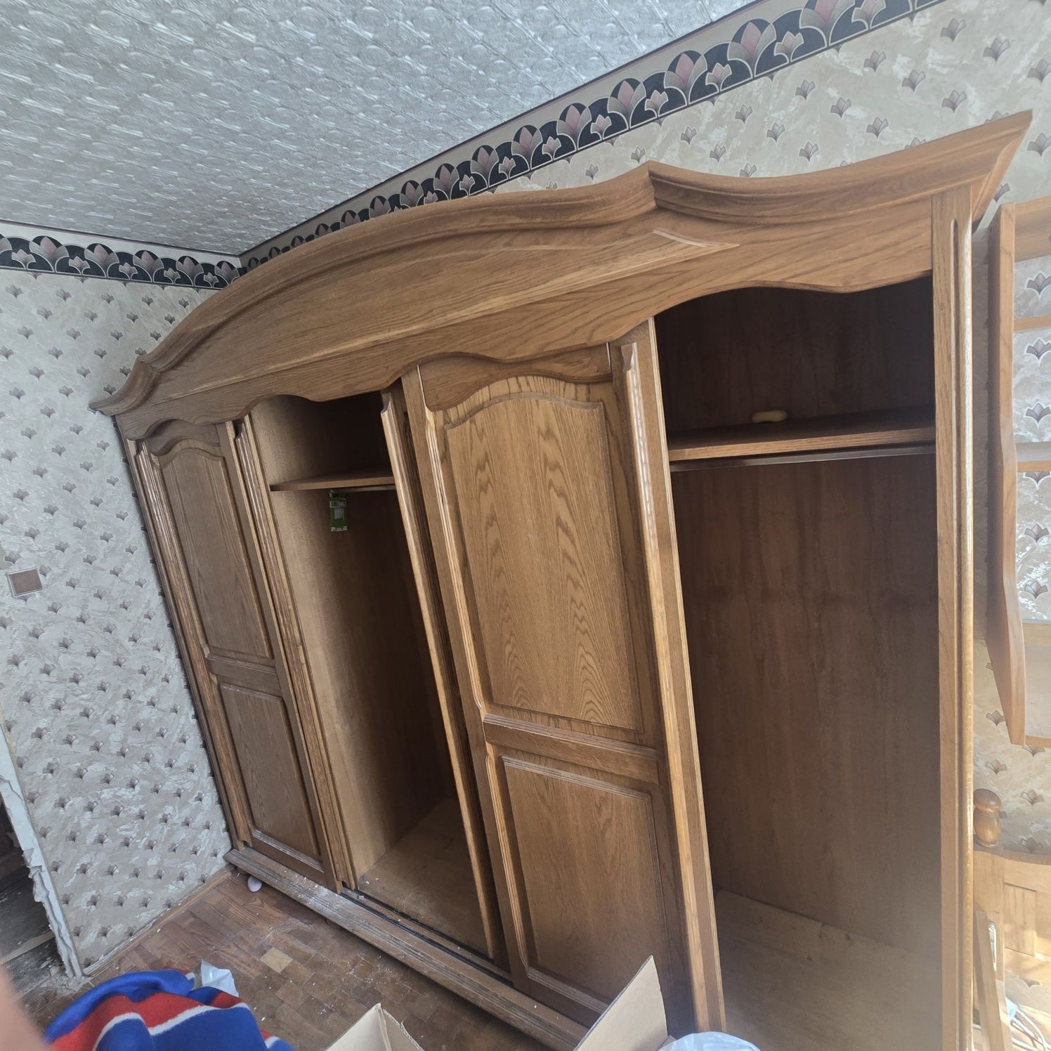 Szafa Dębowa 247x210 plus łóżko 130x207