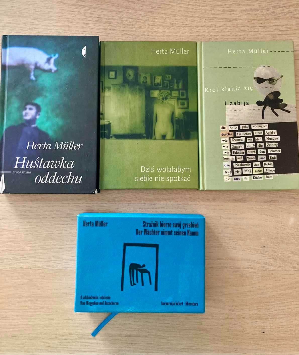 Herta Müller zestaw 3 książki + kolaże