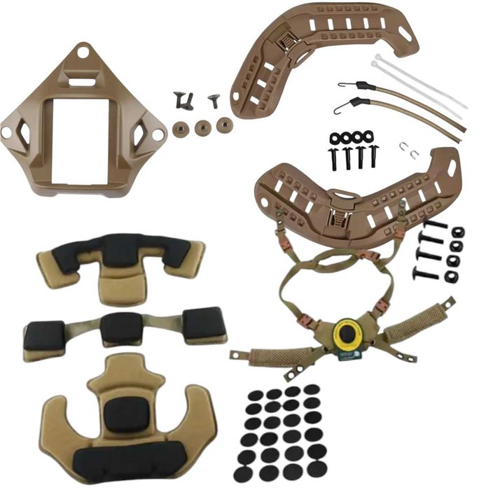 4 в 1 обвіс на шолом MICH Підвісна система подушки рельсове кріплення