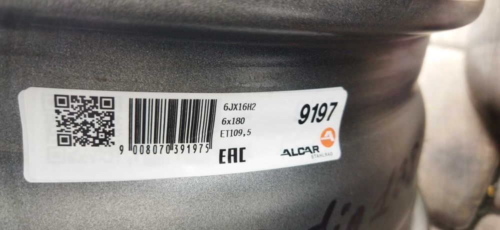 Диски Спарка Ford Transit custom  R16  6x180  6J  ET109.5  Dia 138.8