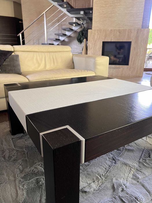 Stolik kawowy premium z litego drewna na zamówienie od stolarza
