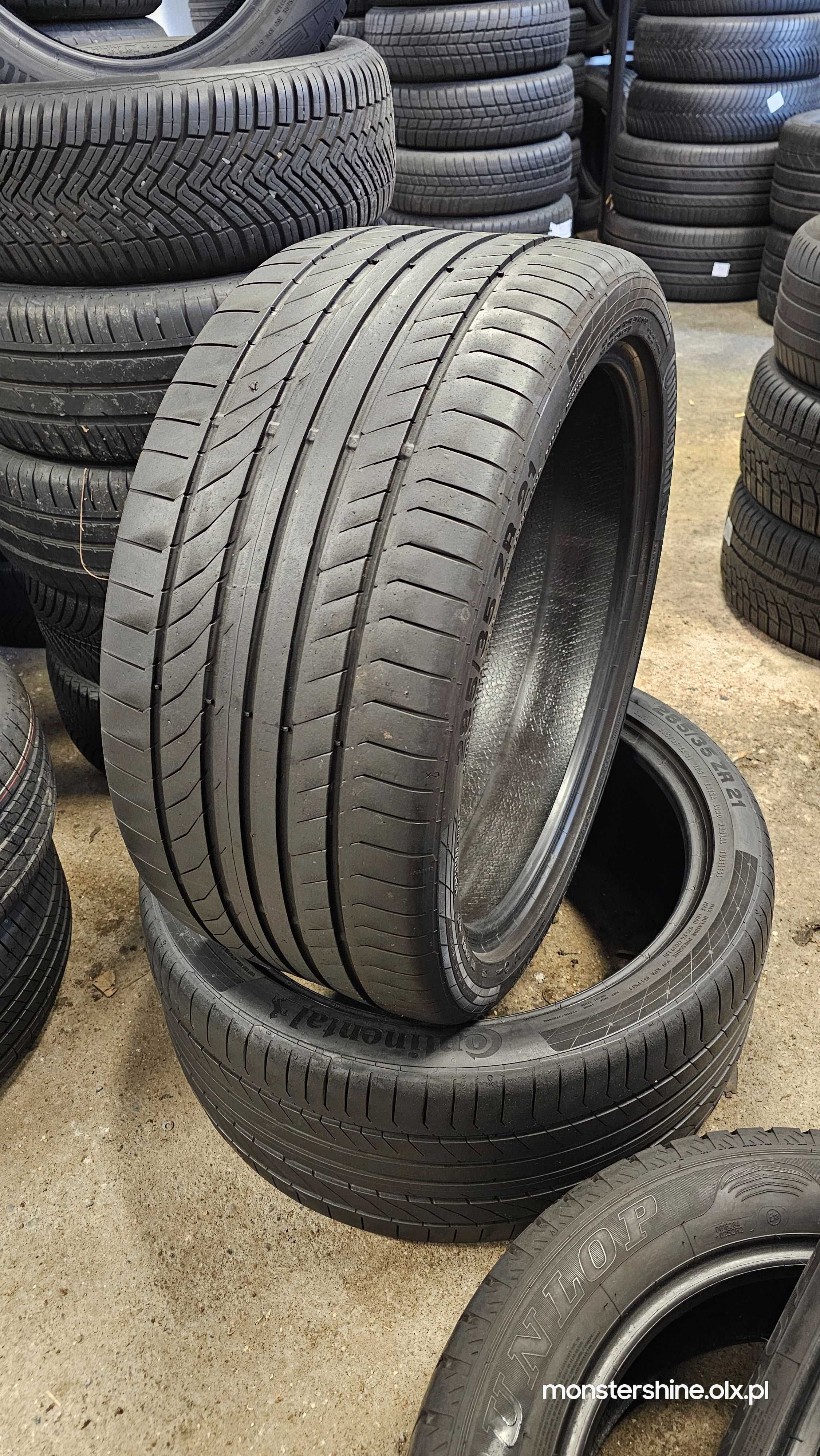2xContinental  ContiSportContact- 285/35/21 opony letnie 6,67/`23