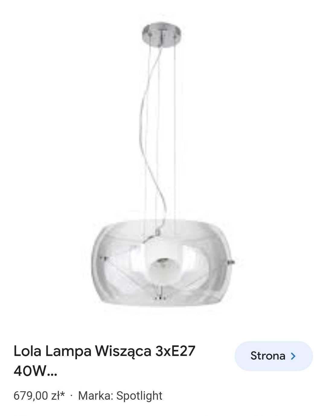 Lampa design szklana zwis kule spotlight 3xE27