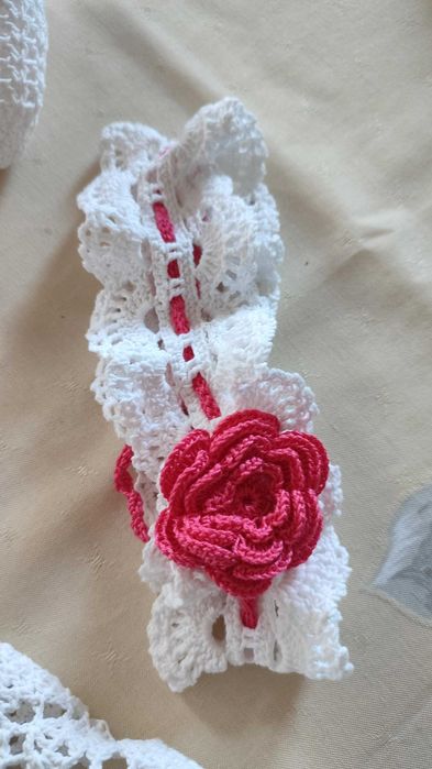 Komplecik dla dziewczynki ręczna robota