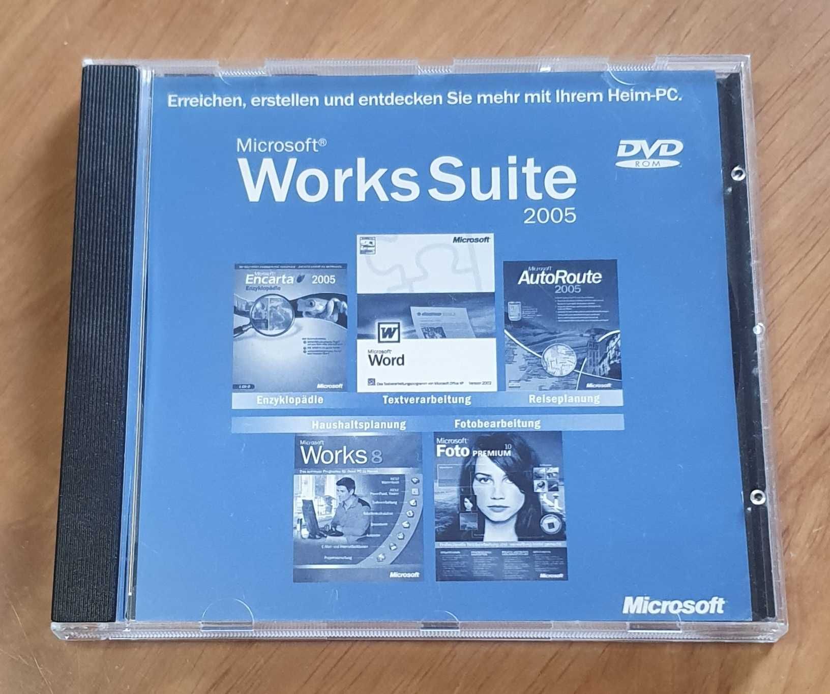 Microsoft Works Suite 2005, płyta + klucz