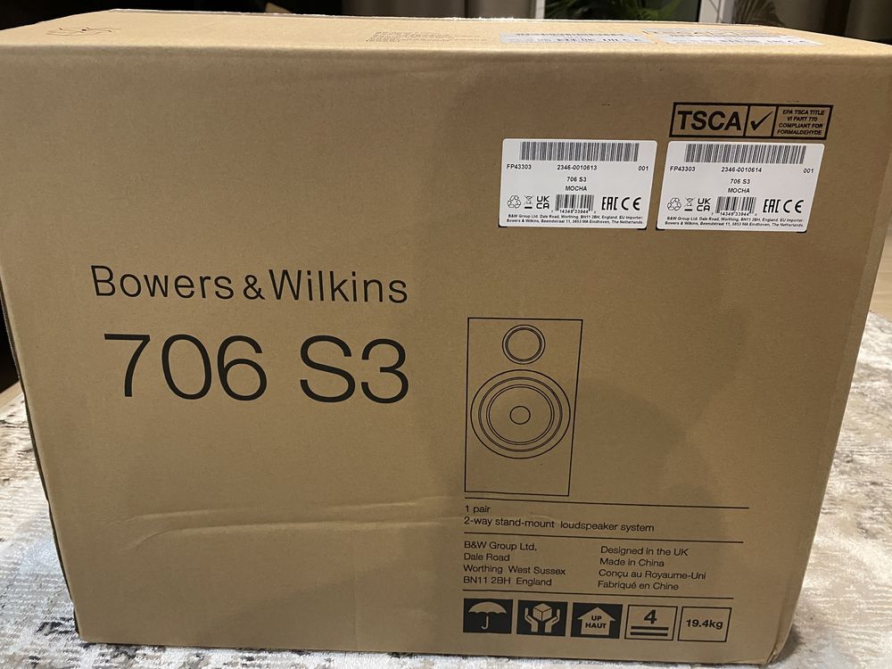 Bowers Wilkins 706 S3 MOCHA-nowy model,gwarancja