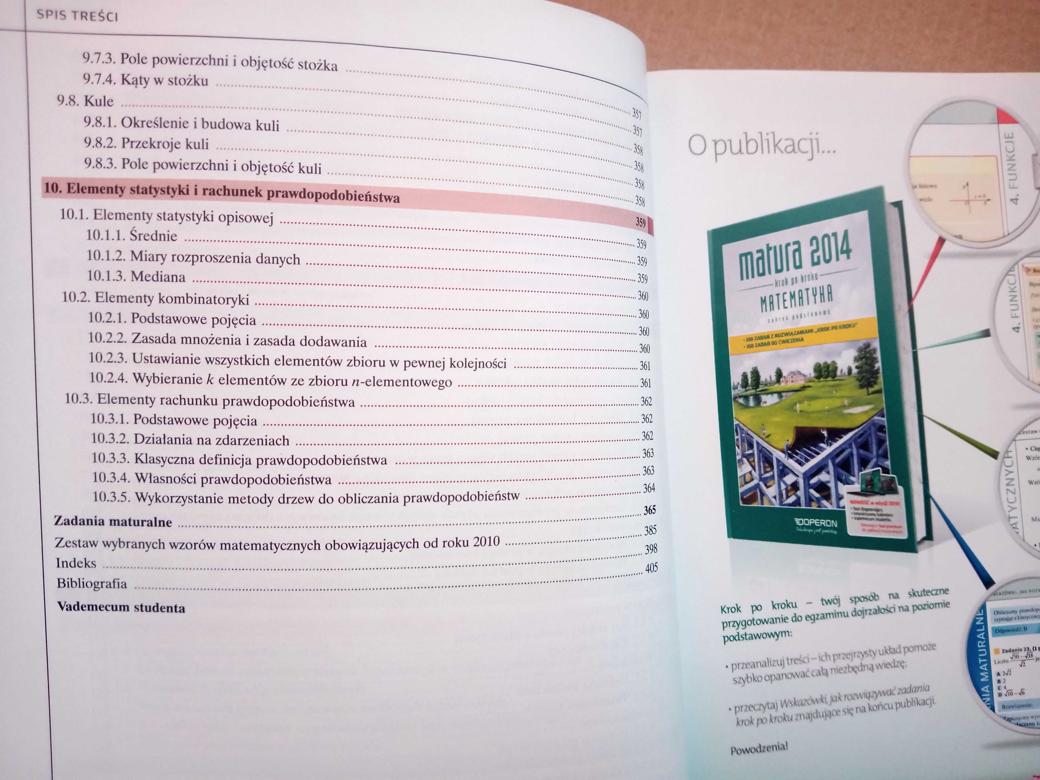 Matematyka Matura 2014 Krok po kroku Podstawa. K. Gałązka