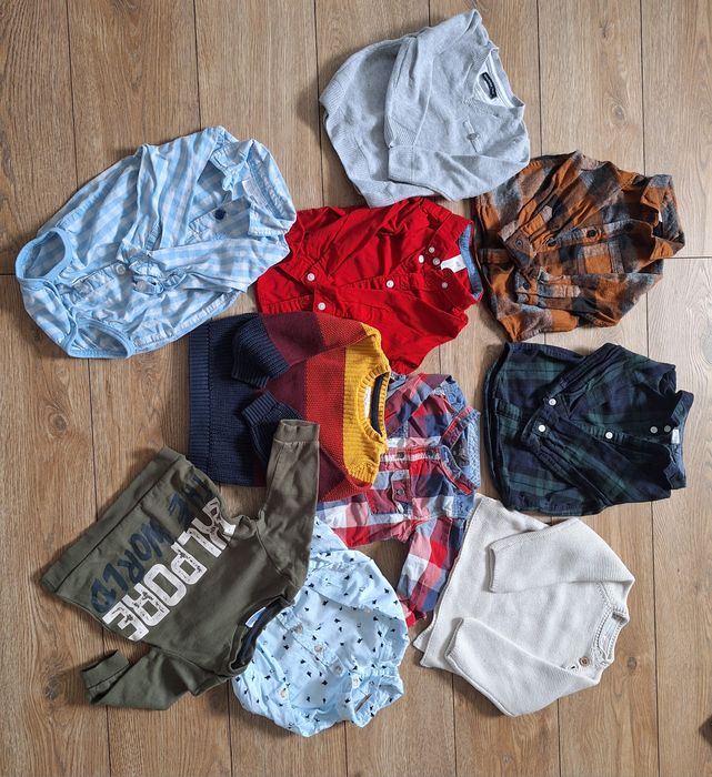 Paka ubranek dla chlopca 62-74