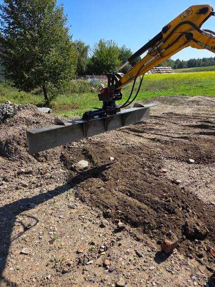 Listwa łata do niwelacji terenu hydrauliczna koparka minikoparka MS01