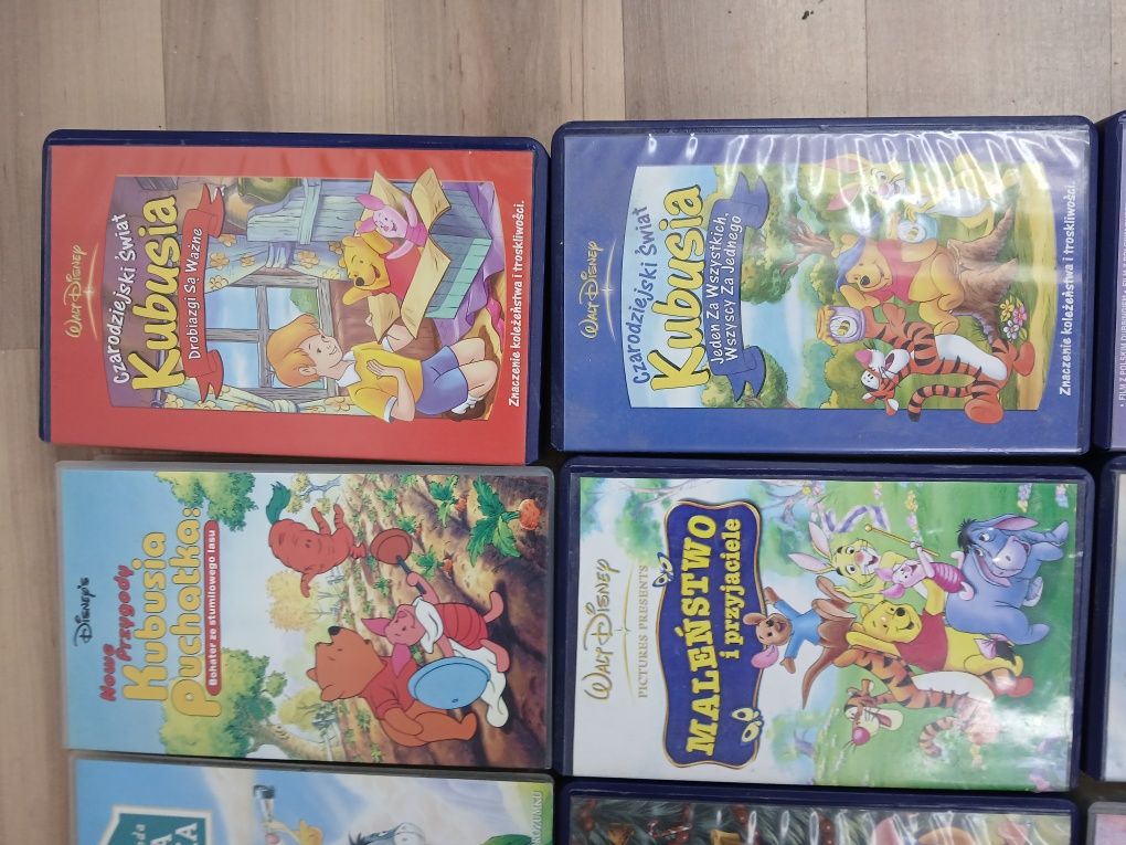 D3 bajki przygody Kubusia Puchatka na VHS