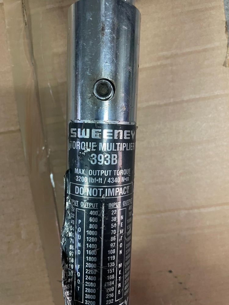 Wzmacniacz Klucz momentu obrotowego Sweeney Torque Multiplier 393B