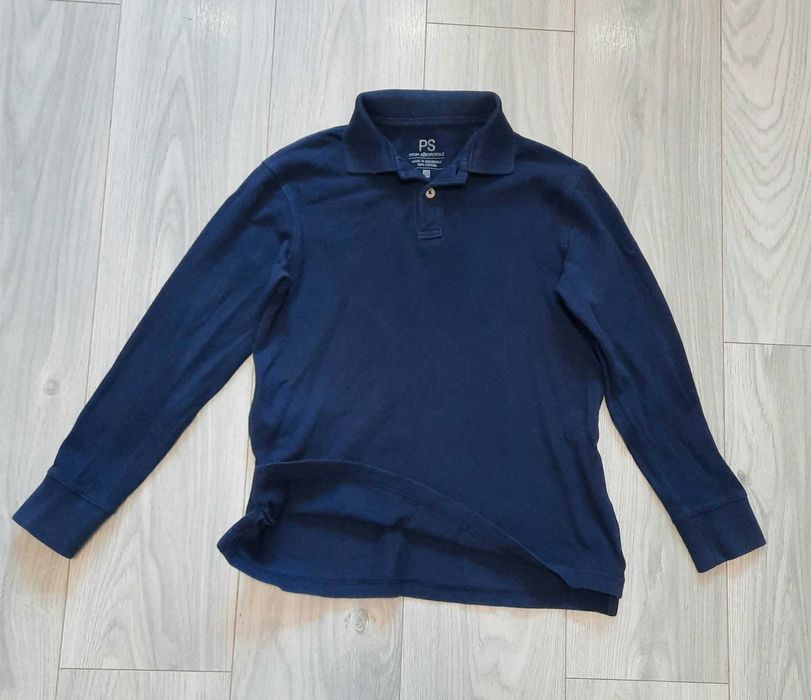 Б/у Поло, 10 лет школьная рубашка Aeropostale Аэро цвет синий Днепр