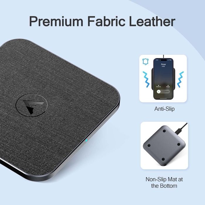 15W ładowarka indukcyjna, szybka bezprzewodowa ładowarka Qi do iPhone