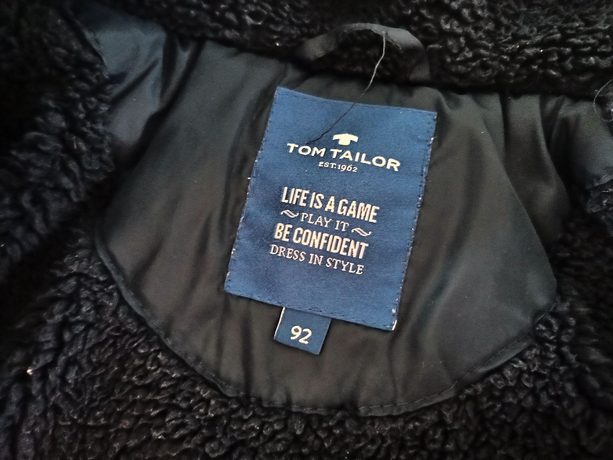 Kombinezon zimowy chłopięcy Tom Tailor, adidas zestaw, paka ubrań r.92