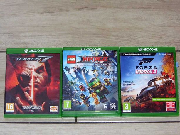 Gry XBox One Forza Horizon 4, LEGO Ninjago Movie, Tekken 7