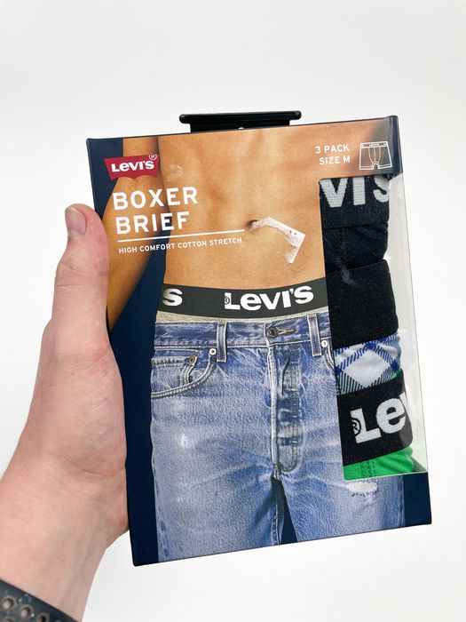 Оригінал! Чоловічі Труси Levis (M) 3 штуки в упаковці