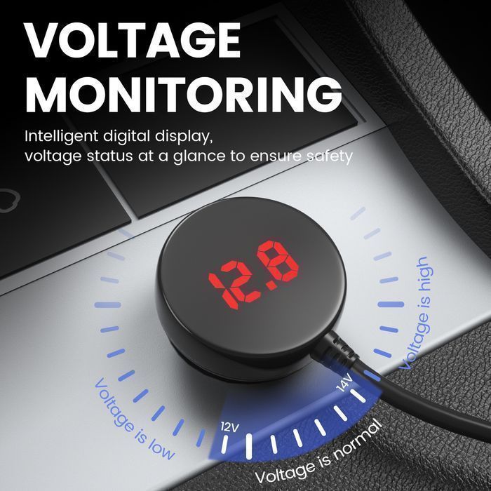 Rozdzielacz gniazda zapalniczki LM21 - 3 gniazda + USB + Typ C -