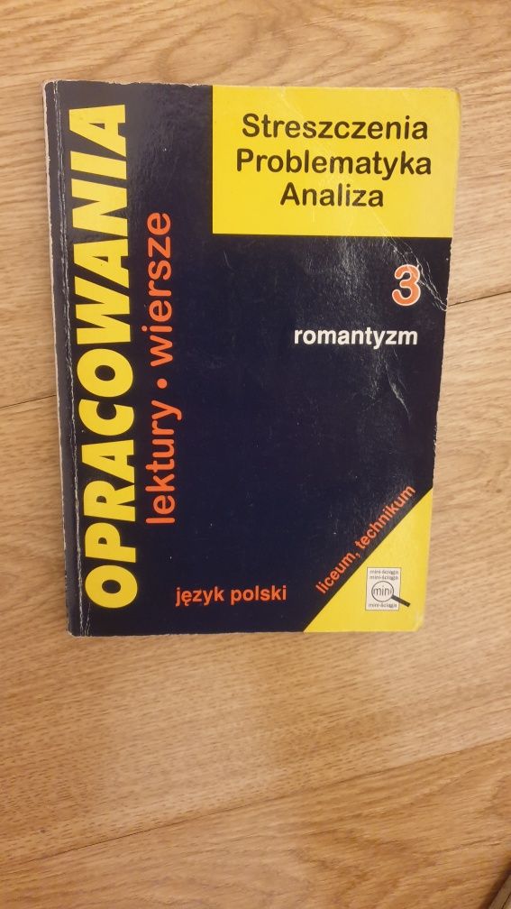 Opracowania lektur i wierszy j. polski romantyzm