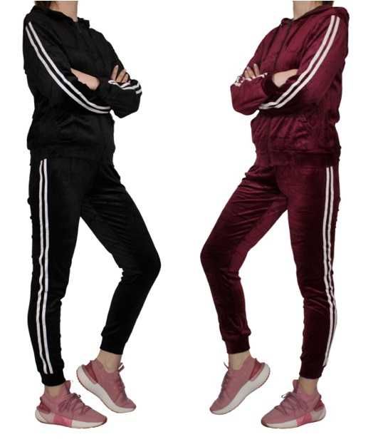 KOMPLET damski welurowy rozmiary od M-3XL