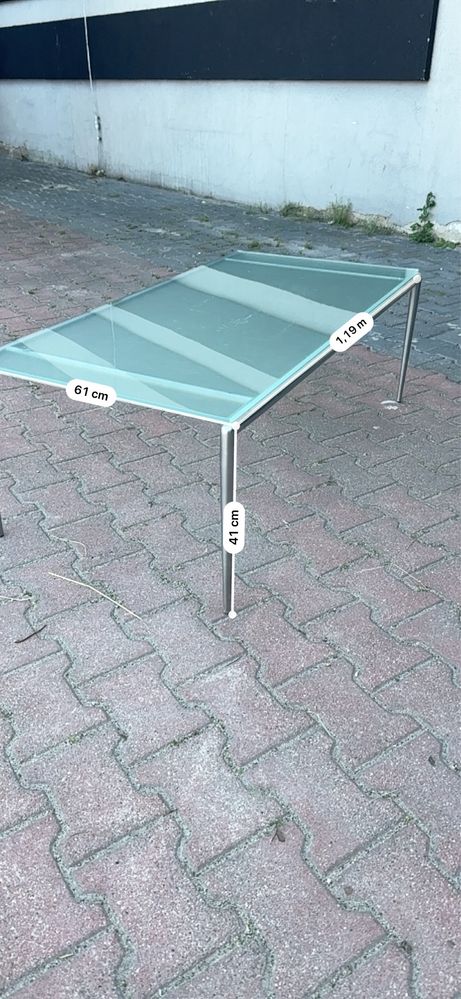 Stol szklany,uzywany,poleasingowy