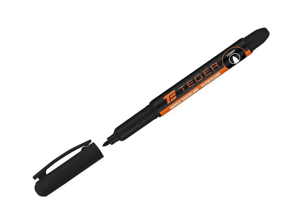 Marker budowlano przemysłowy czarnykońcówka okrągła 1.5 mm tusz BLACK