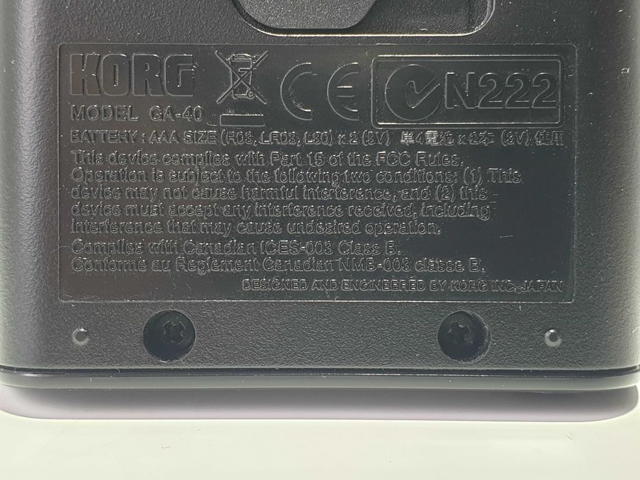 тюнер KORG GA-40 BK