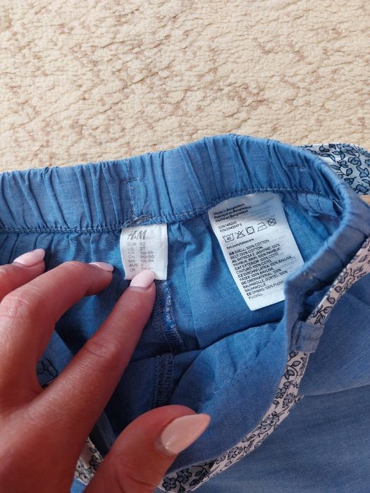Spodenki dla dziewczynki H&M paseczek 92 nowe