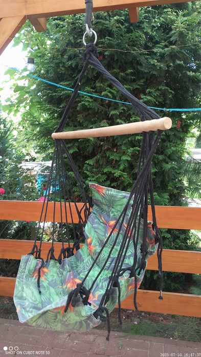 Hamak krzesełkowy Gardenic sznurkowy, stan bdb l