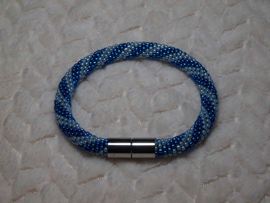 Bransoletka z koralików TOHO wykonana ręcznie, sznur koralikowy