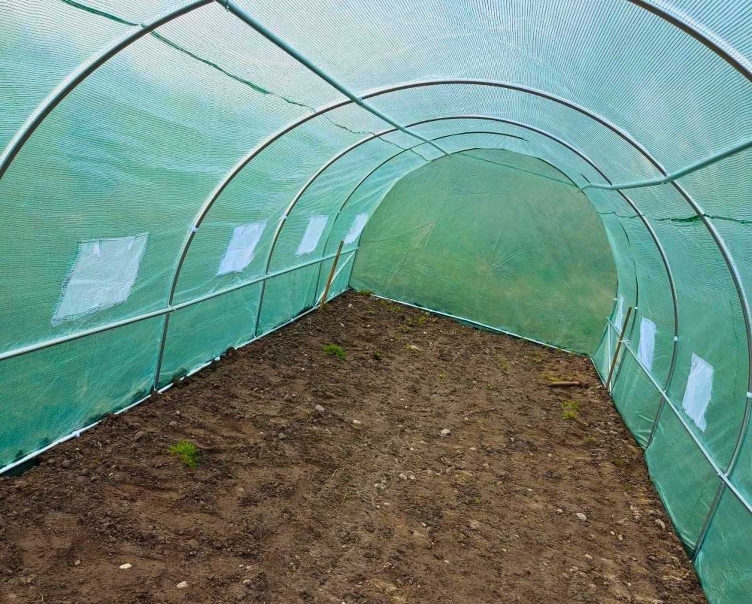 Tunel Ogrodowy [FOLIA + STELAŻ] (24m²) Foliowy Szklarnia 8x3x2 m