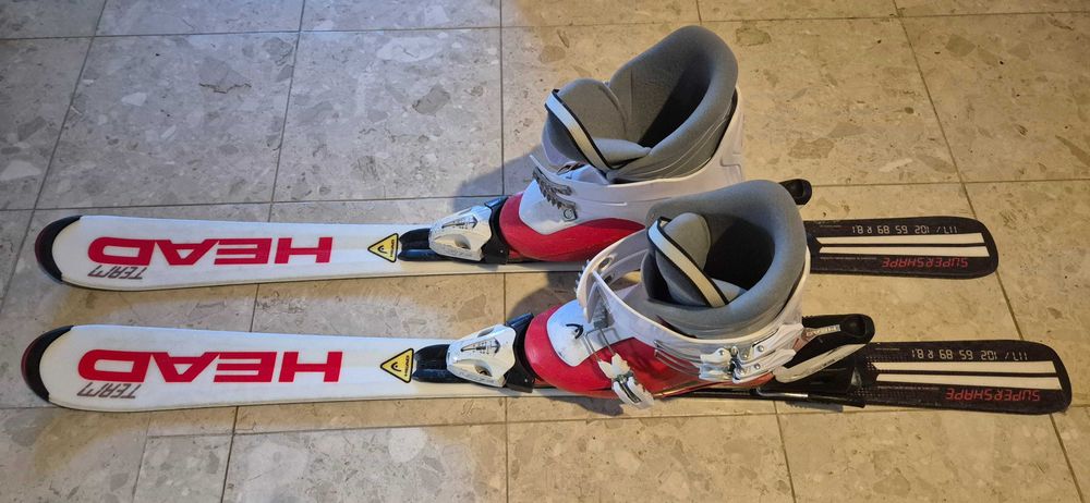 Narty HEAD  117cm + buty HEAD rozm. 24