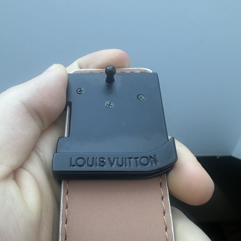 Pasek LV Louis Vuitton damski / unisex biały