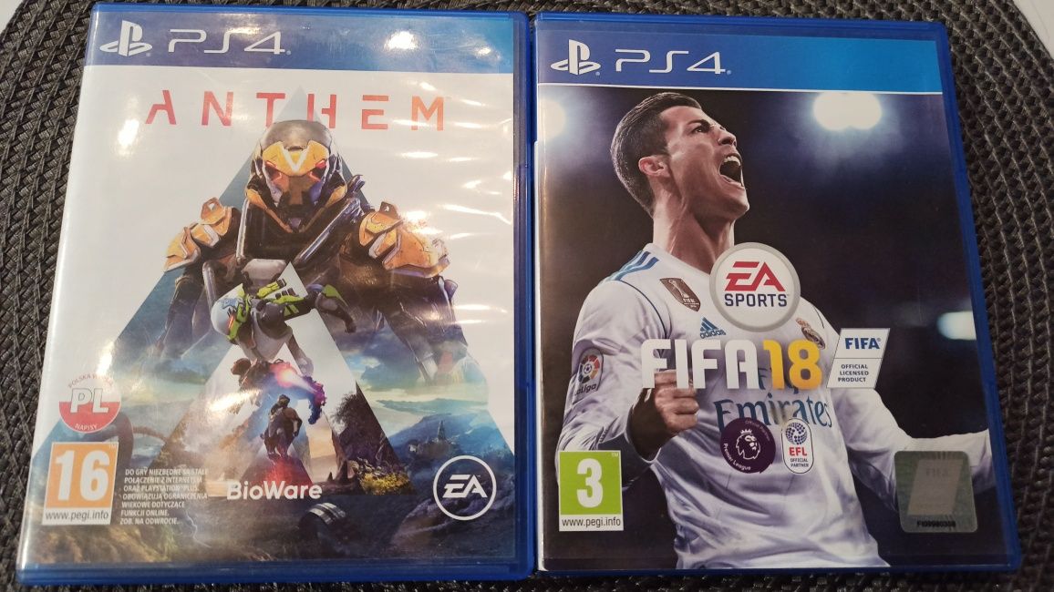 Anthem + Fifa 18 Ps4 zadbane