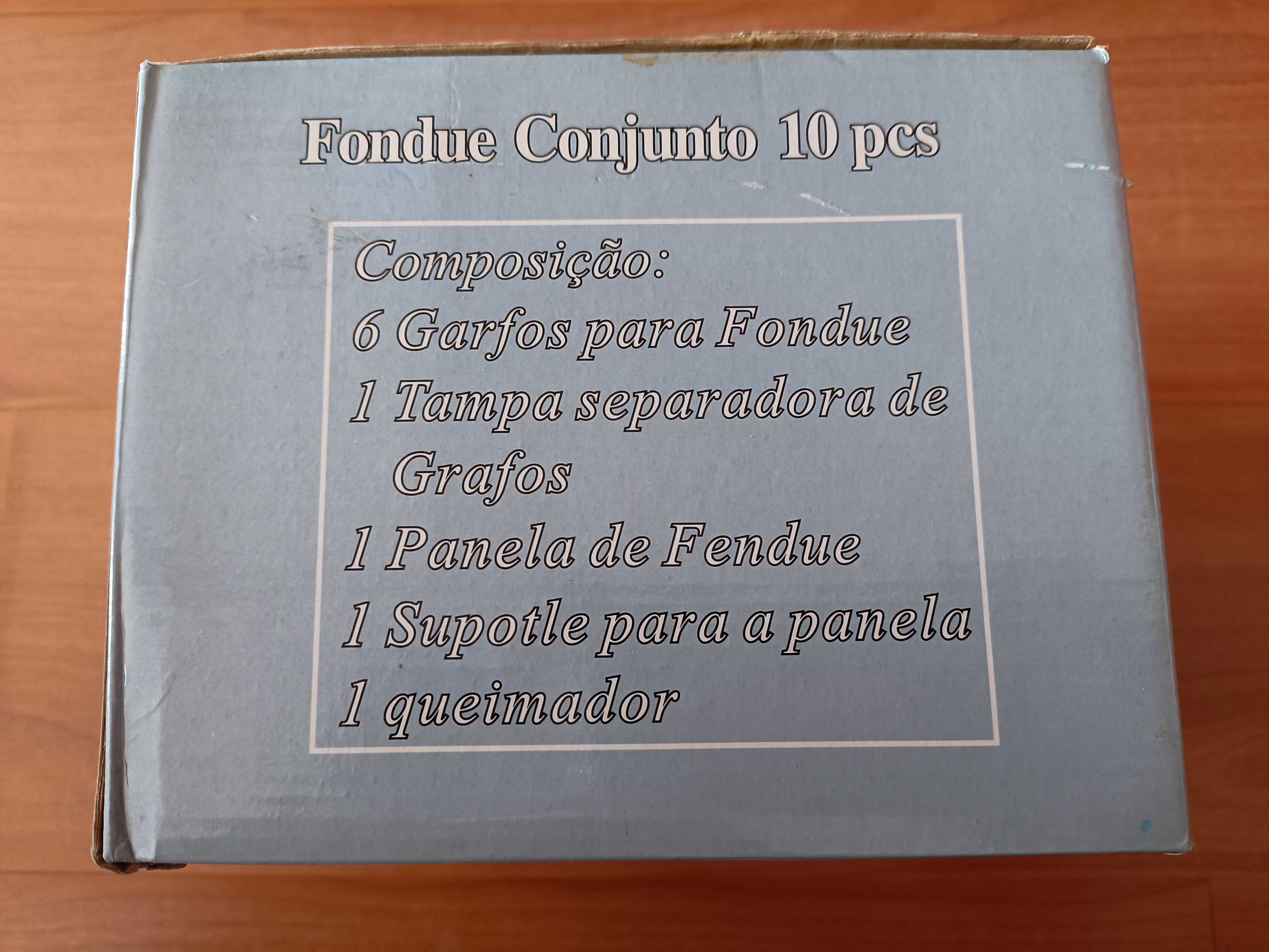 Conjunto Fondue 10 peças Novo por estrear