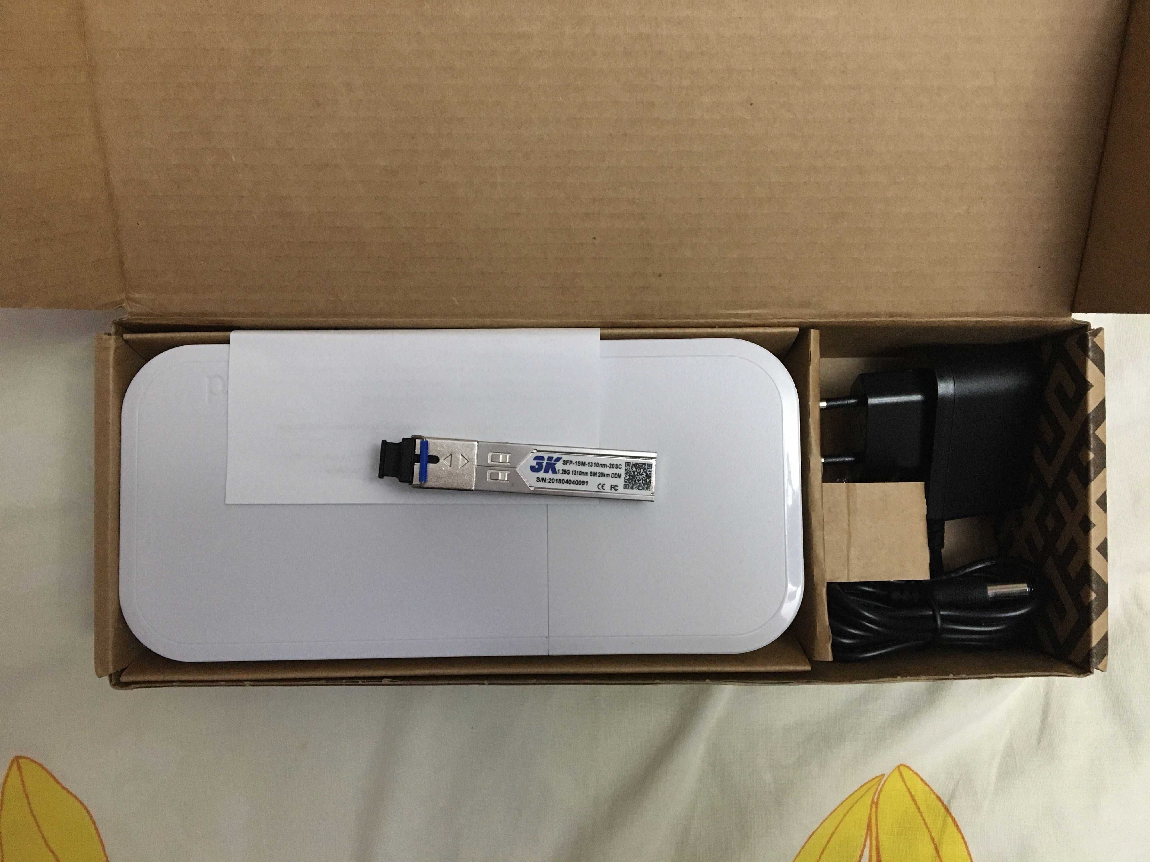 Медіаконвертер MikroTik RBFTC11 + SFP модуль + Cat. 5E SFTP 2m