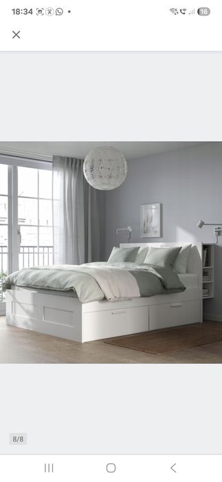 Rezerwacja do 17.12.2025 Sprzedam łóżko Ikea