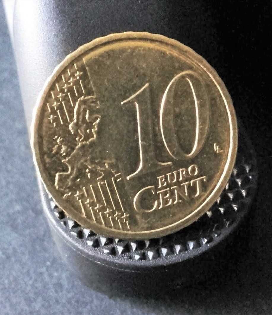 Moeda Euro Luxemburgo - 10 cêntimos ano 2018