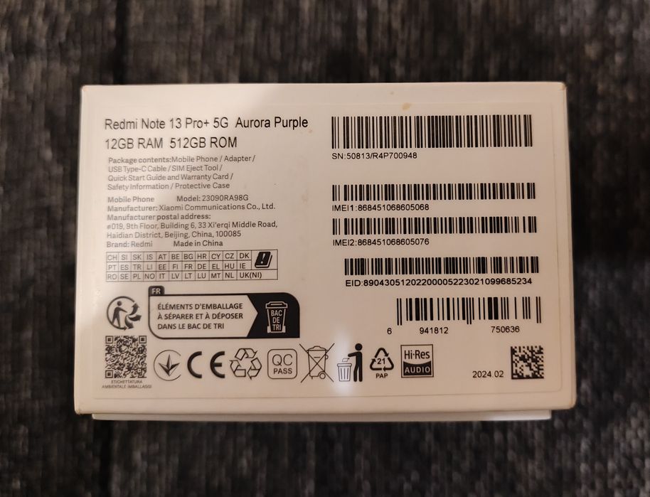 Xiaomi Redmi Note 13 pro plus 5g 12/512gb