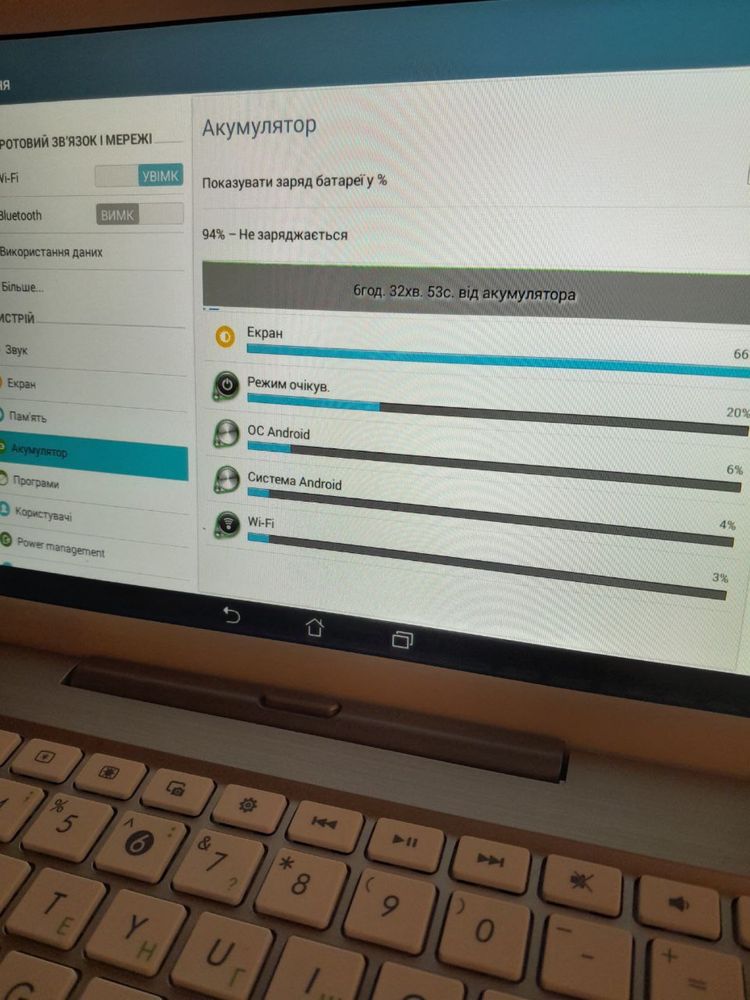 Планшет Pad Asus TF103C Doc White білий
