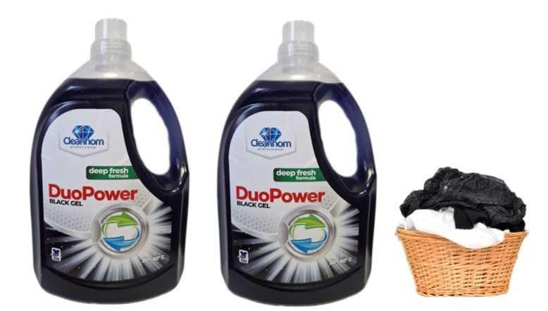 Płyn do prania Cleanhom DuoPower Black 2 x 3,3l/110 żel ubrań czarnych